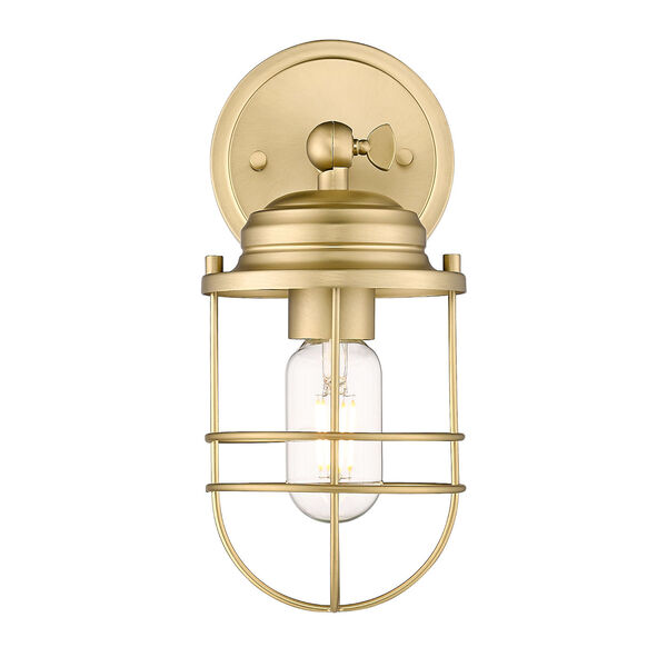 Seaport Brushed Champagne Bronze One-Light Wall Sconce, image 2